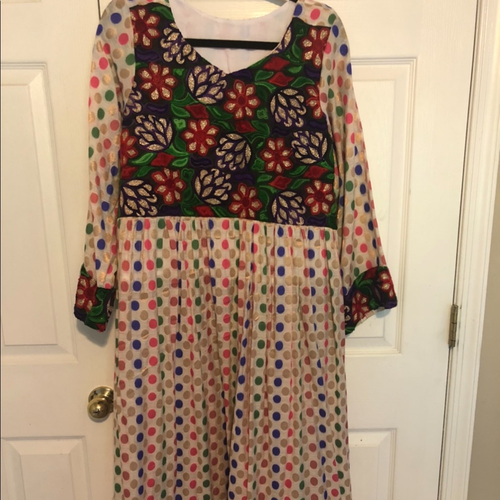 2 piece afghani dress